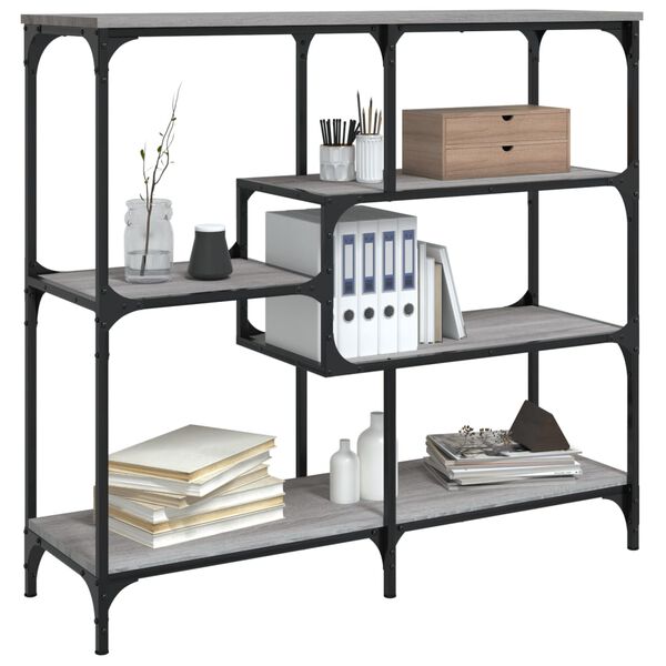 vidaXL Console Table Grey Sonoma 103x32x95 cm Engineered Wood