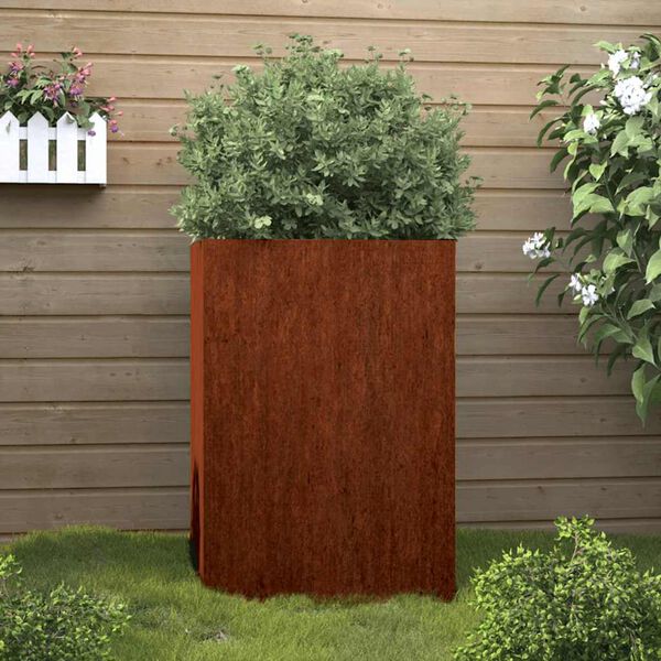 vidaXL Planter 52x48x75 cm Corten Steel