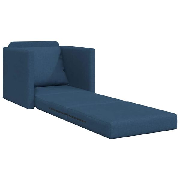vidaXL Sofa Bed Blue 74 x 77 x 81 cm Fabric