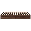 vidaXL Bed Frame with Drawers without Mattress Brown Oak 120x200 cm