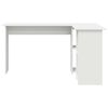 vidaXL Desk with Shelf White 142 x 102 x 73 cm Engineered wood