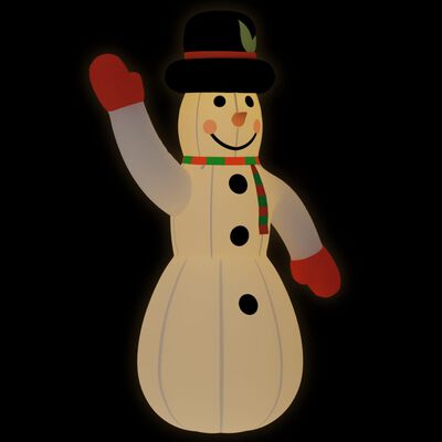 vidaXL Christmas Inflatable Snowman with LEDs 1000 cm