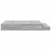vidaXL Storage Bed Frame Grey Sonoma 140 cm Engineered Wood