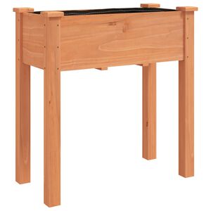 vidaXL Planter with Liner Brown 71x37x76 cm Solid Wood Fir