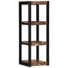 vidaXL Wall Shelf Multicolour 35x35x100 cm Solid Wood Reclaimed