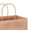 vidaXL Paper Bags 50 pcs with Handles Brown 32x17x44 cm