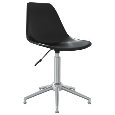 vidaXL Swivel Office Chair Black PP