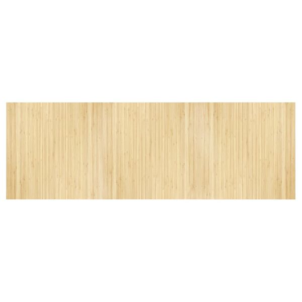 vidaXL Rug Rectangular Light Nature 100x300 cm Bamboo