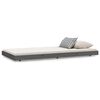 vidaXL Bed Frame without Mattress Grey 90x190 cm Single Solid Wood Pine
