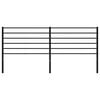 vidaXL Metal Replace Headboard Black 200 cm