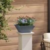 vidaXL Garden Planter Anthracite 35 x 35 x 15 cm Cold-rolled Steel