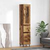 vidaXL Highboard Old Wood 34.5 x 34 x 180 cm Engineered Wood
