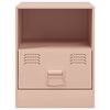 vidaXL Bedside Cabinets 2pcs Pink 34.5x39x44 cm Steel