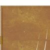 vidaXL Garden Gate 100x200 cm Corten Steel Grass Design