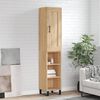 vidaXL Highboard Sonoma Oak 34.5x34x180 cm Engineered Wood