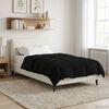 vidaXL Full Year Duvet Quilted Black 155 x 200 cm Microfiber