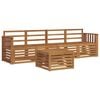vidaXL Sofa Sets 5 pcs Natural Solid Acacia Wood
