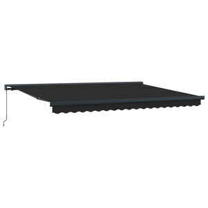 Retractable Awning Anthracite and Grey 400 x 300 cm
