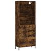 vidaXL Highboard Smoked Oak 69,5x34x180 cm Engineered Wood