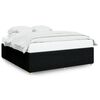 vidaXL Bed Frame without Mattress Black Super King Fabric