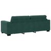 vidaXL Sofa 2 pcs Dark Green 221 x 80 x 80 cm Fabric