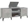 vidaXL Record Cabinet Concrete Grey 121x38x48 cm Engineered Wood