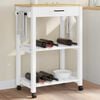 vidaXL Kitchen Trolley "MONZA" 60x40x88,5 cm Solid Wood Pine