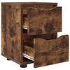 vidaXL Bedside Tables with Drawer 2 pcs Smoked Oak 30.5 x 30 x 43 cm