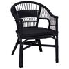 vidaXL Stacking Chair Black 60 x 60 x 81 cm Rattan