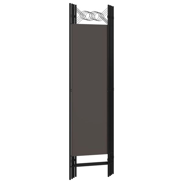 vidaXL 4-Panel Room Divider Anthracite 160x180 cm