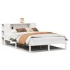 vidaXL Bookcase Bed without Mattress White 160x200 cm Solid Wood Pine