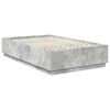 vidaXL Bed Frame Concrete Grey 135 x 190 cm Engineered Wood