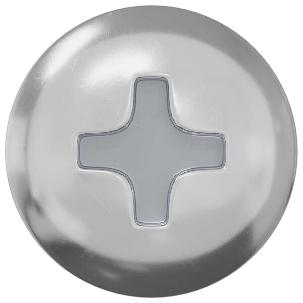 vidaXL Screw 2 pcs Silver 9.8 x 35 mm Iron