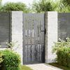 vidaXL Garden Gate 85x175 cm Corten Steel Bamboo Design