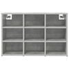 vidaXL Shoe Cabinet Concrete grey 77.5 x 30 x 51 cm Engineered Wood