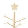 vidaXL Wooden Christmas Tree with Stand Natural 75 cm Solid pine wood