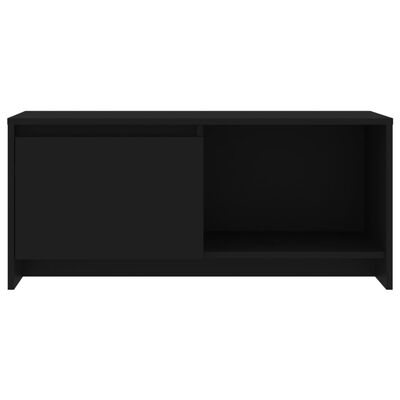 vidaXL TV Cabinet Black 90x35x40 cm Engineered Wood