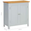 vidaXL Cupboard 70x35x75 cm Solid Oak Wood