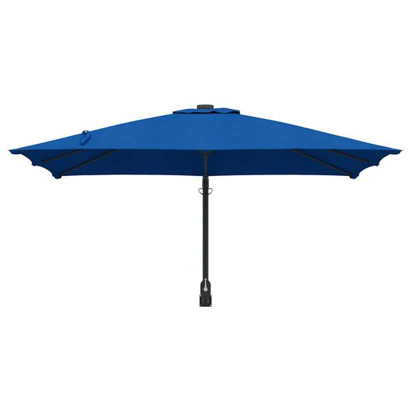 vidaXL Garden Parasol Blue and Black 248.5 x 247.5 x 160 cm