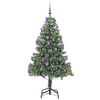 vidaXL Christmas Tree with 300 LEDs with Stand Green 210 cm PVC