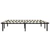 vidaXL Bed Frame without Mattress Black Metal 180x200 cm Super King