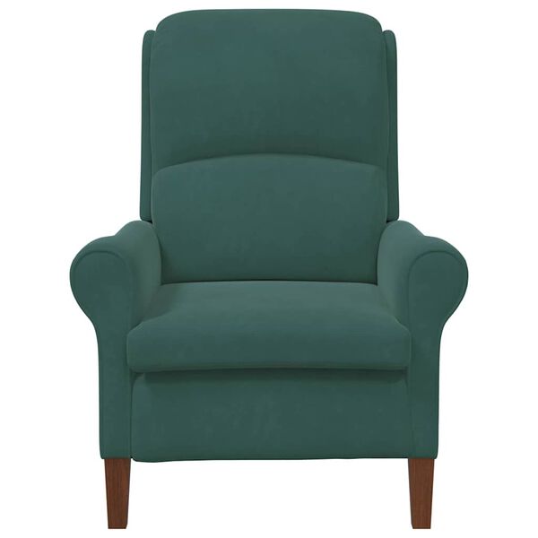 vidaXL Armchair Dark green 76 x 94 x 102 cm Velvet