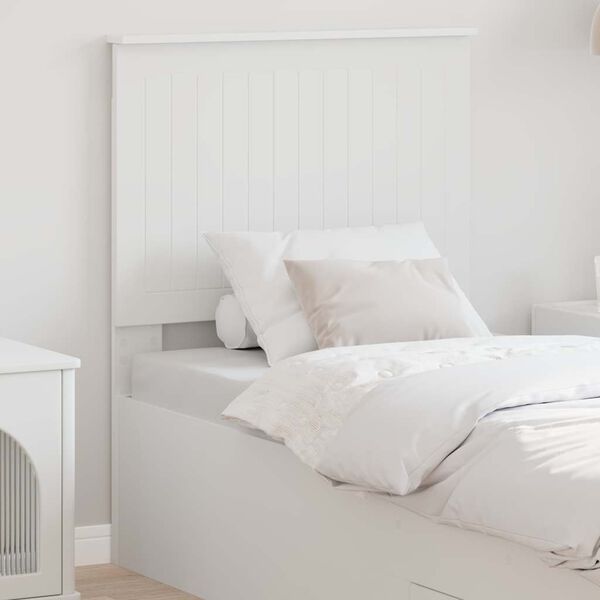 vidaXL Headboard with Headboard White 75 cm Engineered wood