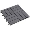 vidaXL Decking Tile 30 pcs Grey 30 x 30 cm Acacia Hardwood