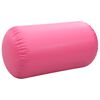 vidaXL Inflatable Gymnastic Roll with Pump 120x90 cm PVC Pink
