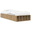 vidaXL Bed Frame with Storage Artisian Oak 80 x 200 cm Engineered Wood
