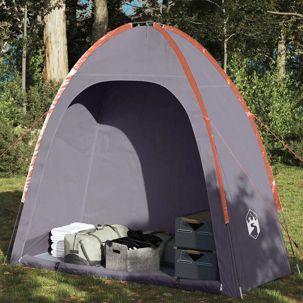 vidaXL Storage Tent Grey and Orange Waterproof