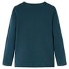 Kids' T-shirt with Long Sleeves Dark Green 116
