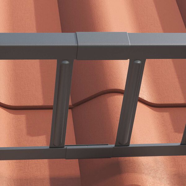 vidaXL Anthracite 600 x 2.5 x 20 cm Steel