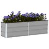 vidaXL Planter Light Grey 160 x 40 x 45 cm Steel